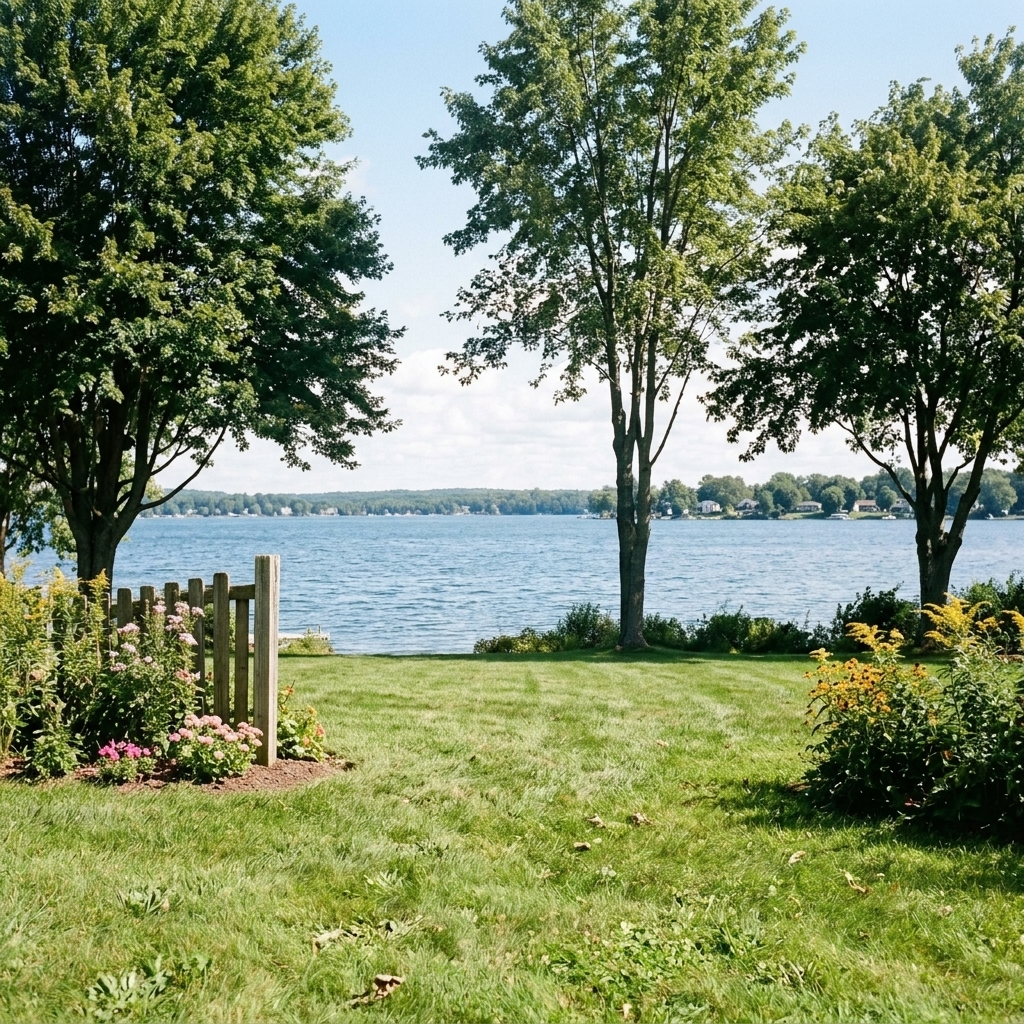 After — Overgrown Lakefront Property Restored To Open View